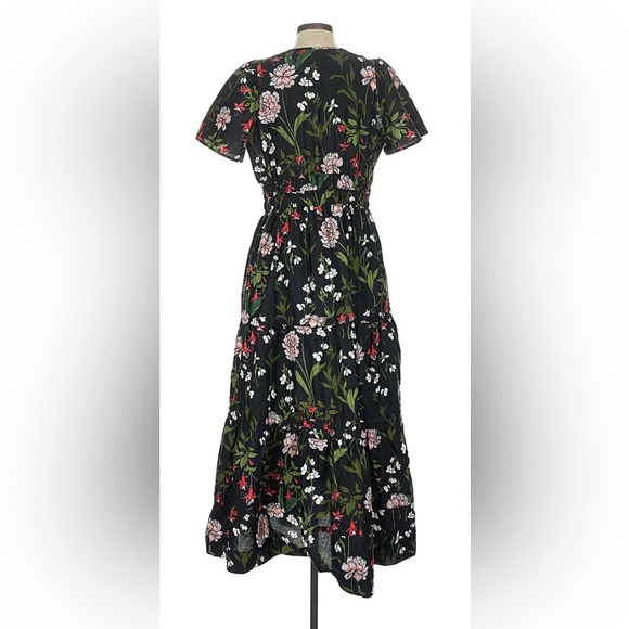 Anthropologie The Somerset Black Floral Maxi Dress - Picture 3 of 6